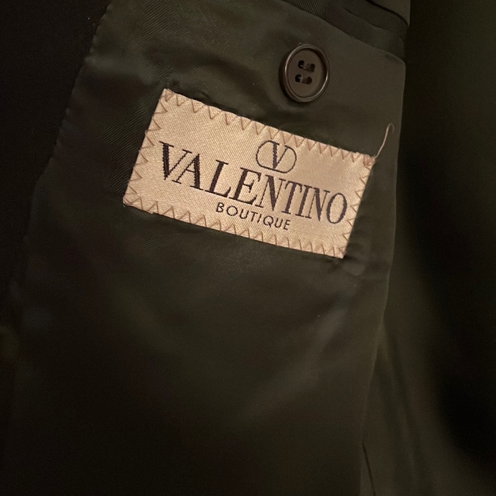 Vintage Valentino black cashmere blazer